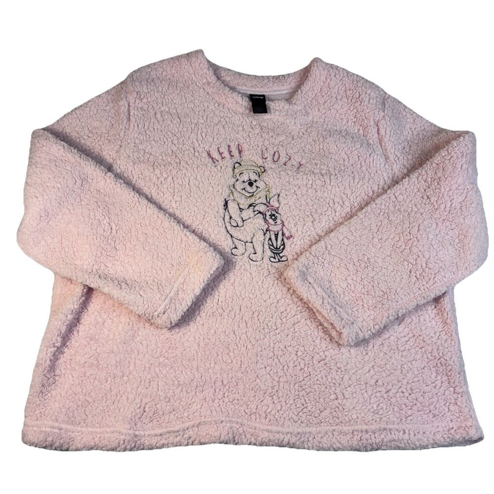 NWT Disney Sleepwear Women's 2X Winnie The Pooh Keep Cozy‎ Plush Fleece Pullover